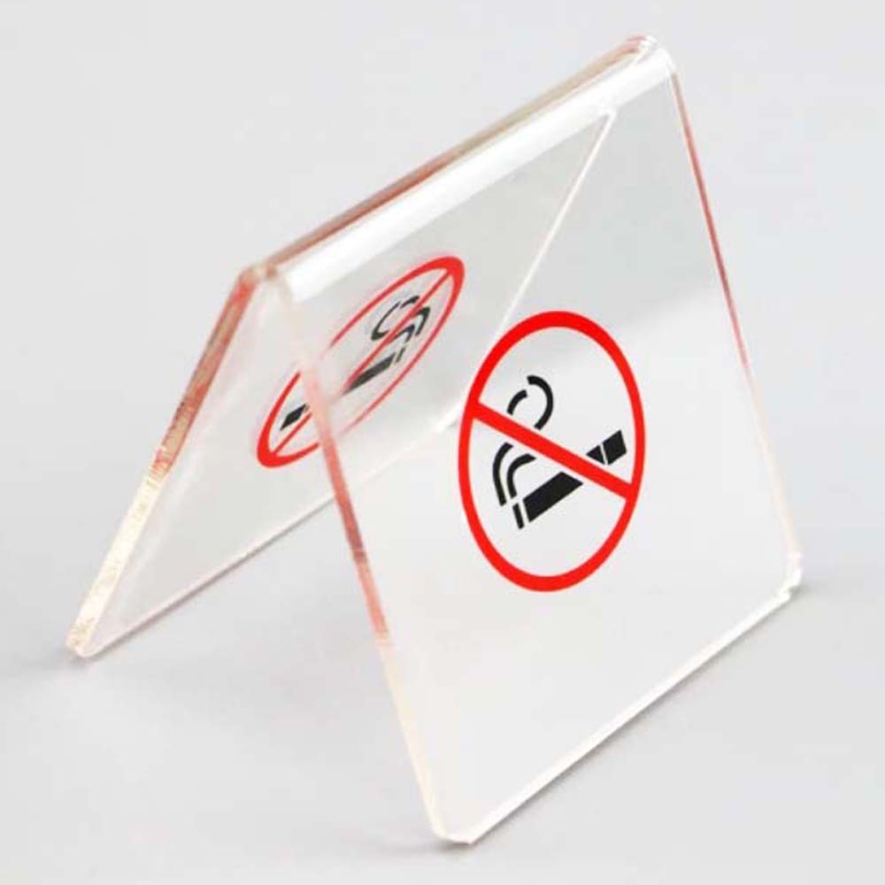 מעמד שולחני מפרספקס שקוף 5X5 ס"מ