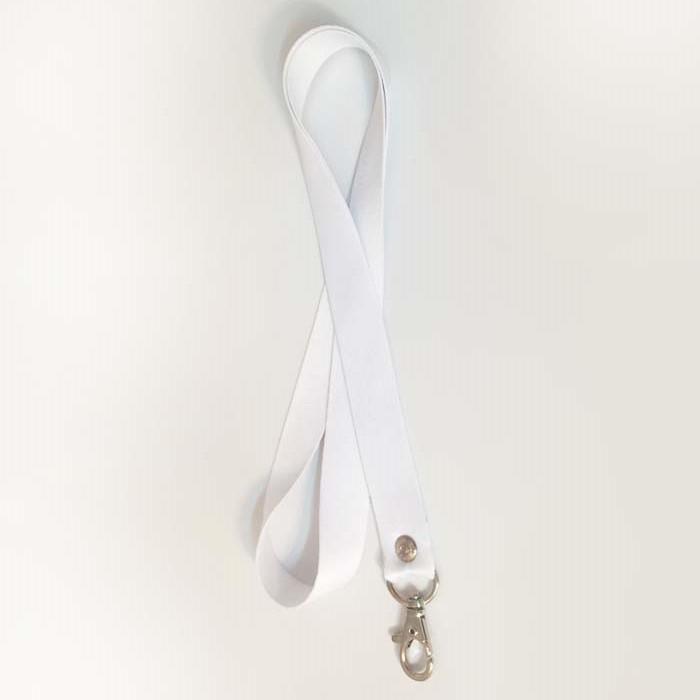 שרוך לצוואר לבן חלק 2 ס"מ עם הוק