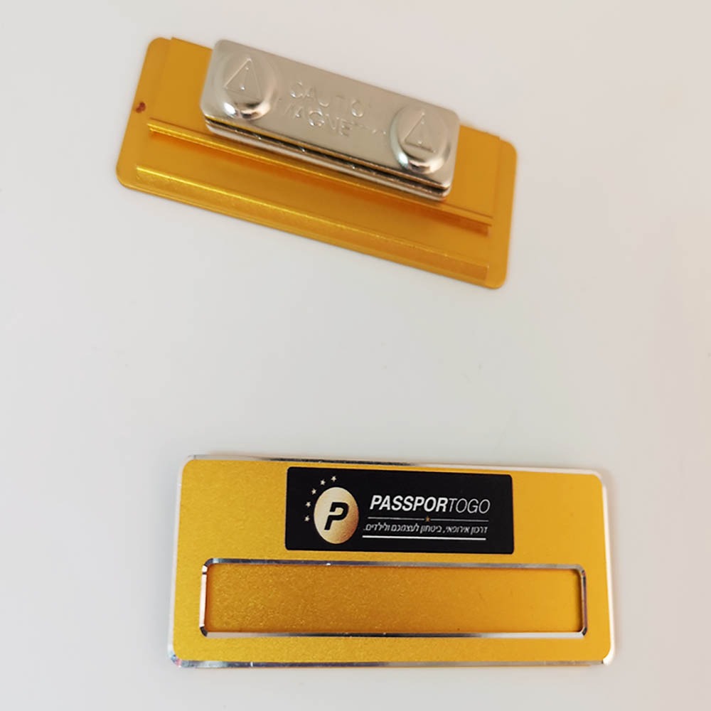 תג חלון זהב דגם "אמצע"- מתכתי