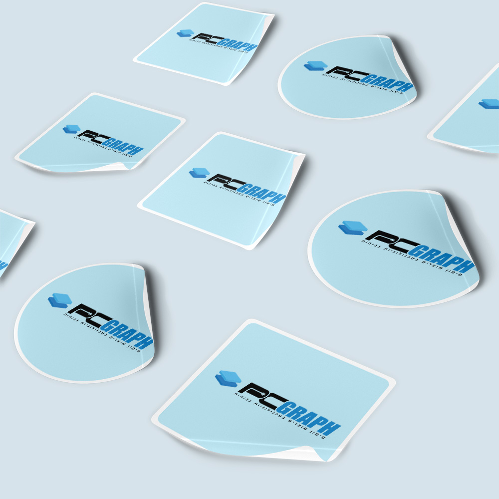 מדבקות PVC במגוון צורות וגדלים לבחירה