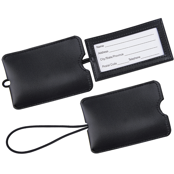 פרימיום תג מזוודה נשלף דמוי עור- ממותג – תמונה 3