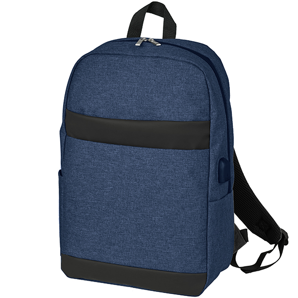 תיק גב ממותג למחשב נייד עד 15.6 אינץ' עם יציאת USB – תמונה 4