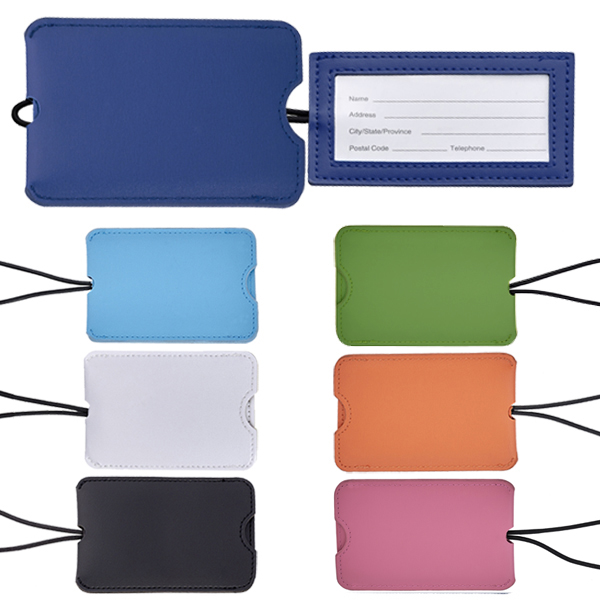 פרימיום תג מזוודה נשלף דמוי עור- ממותג – תמונה 2